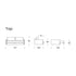 Tripi Sofa Bed with Armrests / 227x108cm